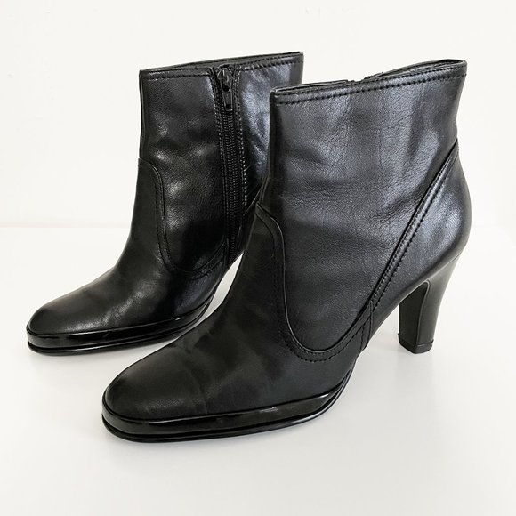 Aerosoles | Black Leather | Booties | 6.5 - Picture 2 of 6
